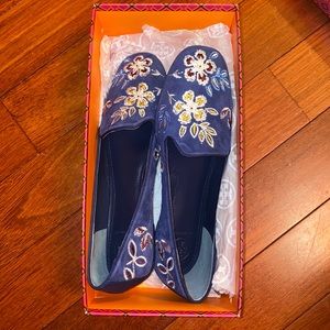 Tory Burch Suede Slippers